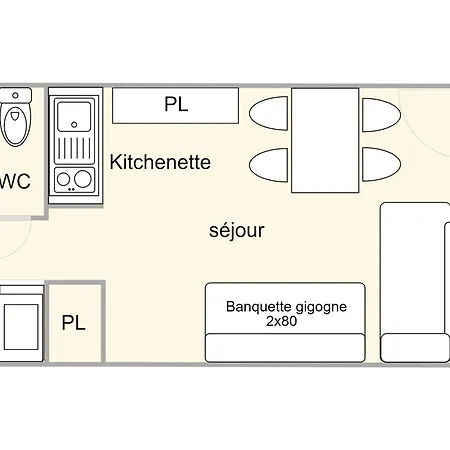 Aux Saisies, 1 étoile, 4 Pers, Centre Station - Fr-1-594-201